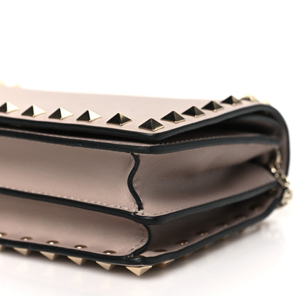 Valentino Garavani Vitello Rockstud Wallet On Chain Poudre 9 of 9