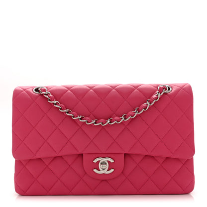 Chanel Lambskin Quilted Medium Double Flap Pink 1 of 10