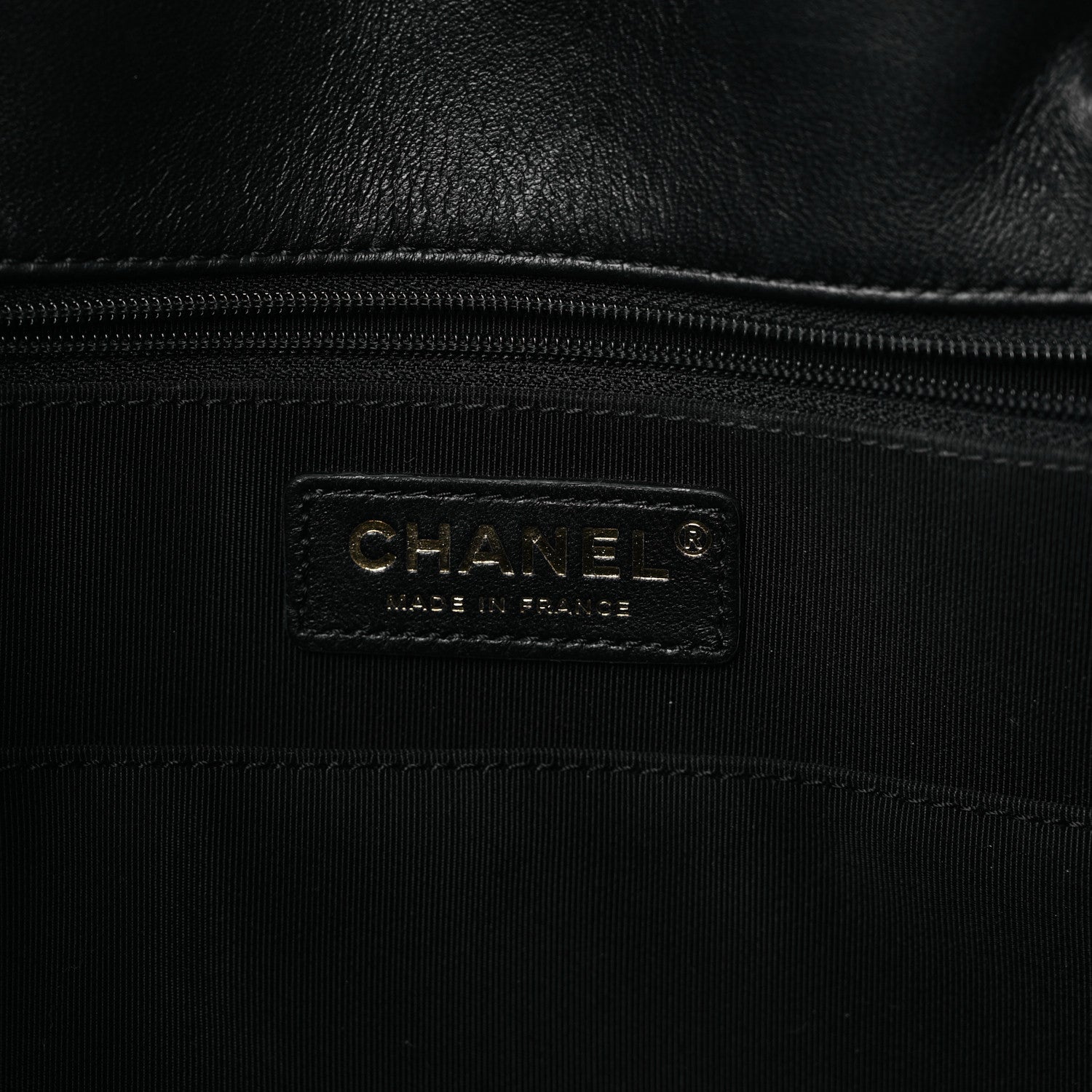 Chanel Shearling Tweed Shopper Tote Black 6 of 11