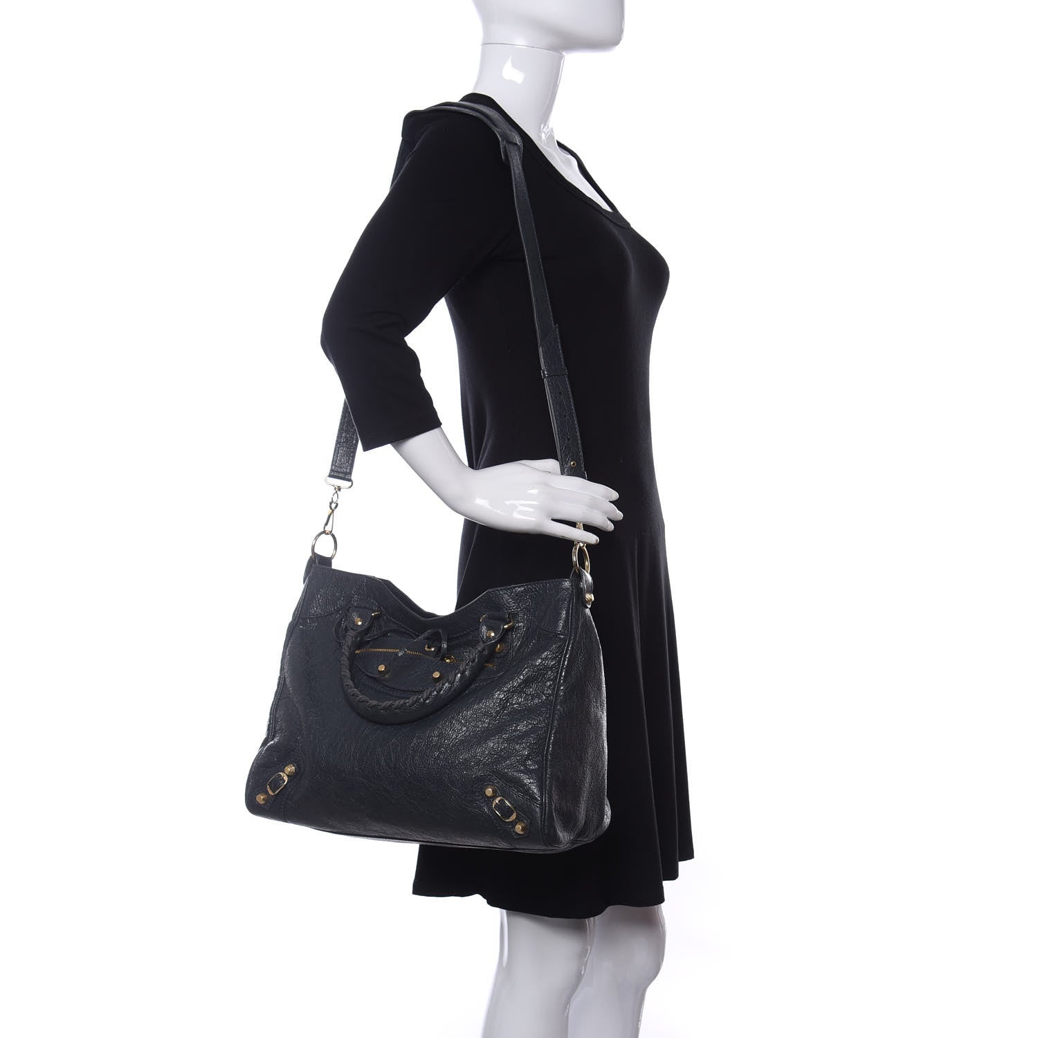 Balenciaga Agneau Giant 12 Gold Hardware Velo Anthracite 2 of 11