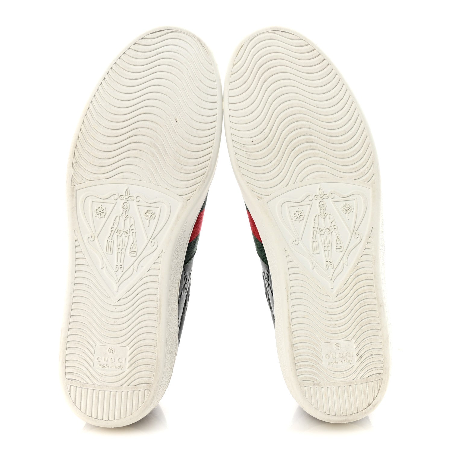 Gucci Guccissima Signature Web Mens Ace Sneakers 8.5 Black 6 of 9