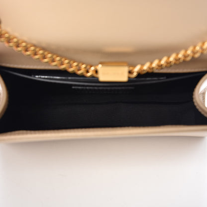 Saint Laurent Grain De Poudre Small Monogram Kate Satchel Nude Powder 5 of 9
