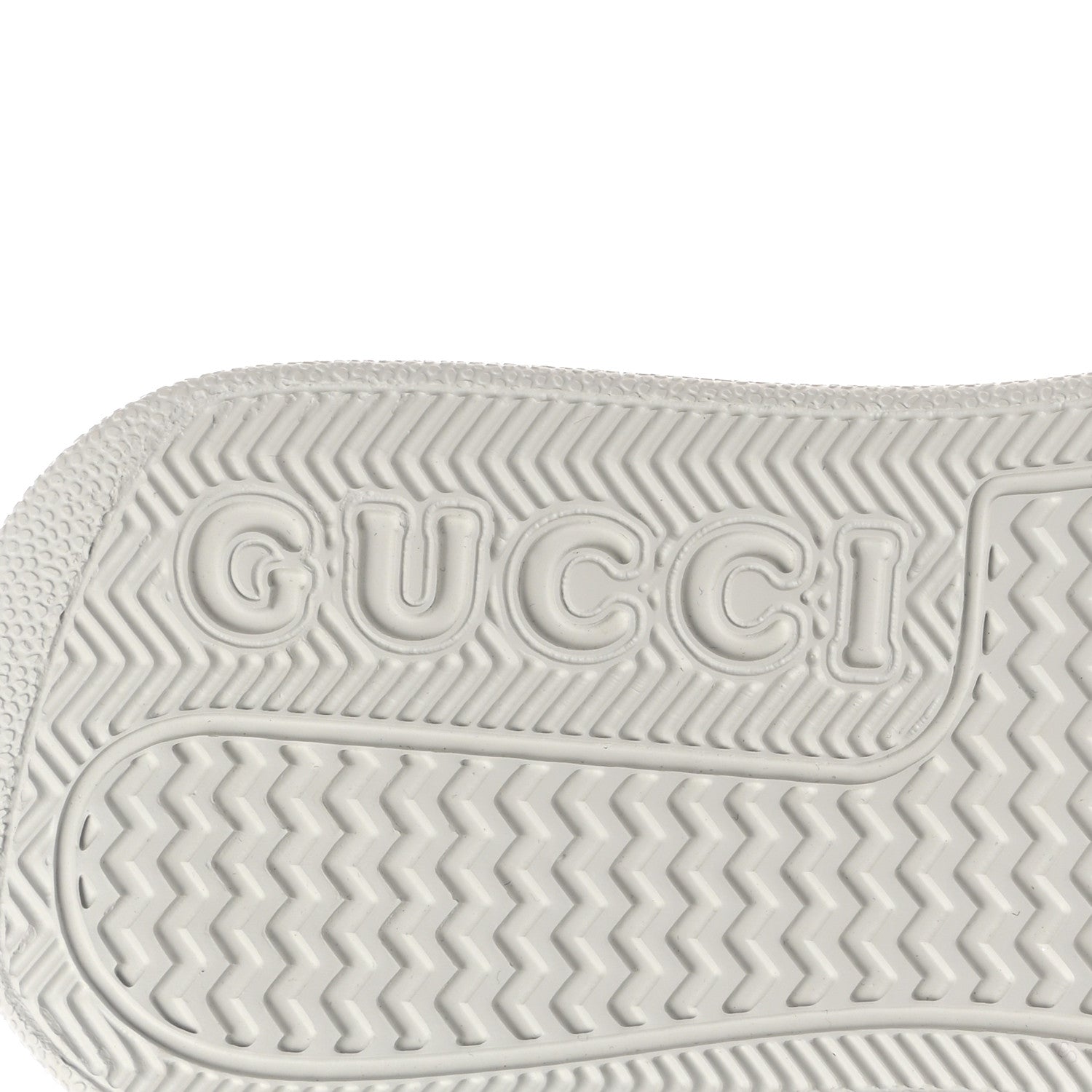 Gucci Calfskin Web Perforated Womens Platform 55mm Sneakers 36 White Bright Splash 6 of 9