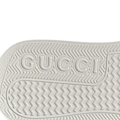 Gucci Calfskin Web Perforated Womens Platform 55mm Sneakers 36 White Bright Splash 6 of 9