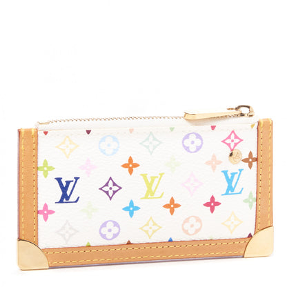 Louis Vuitton Monogram Multicolor Key Pouch White 2 of 7