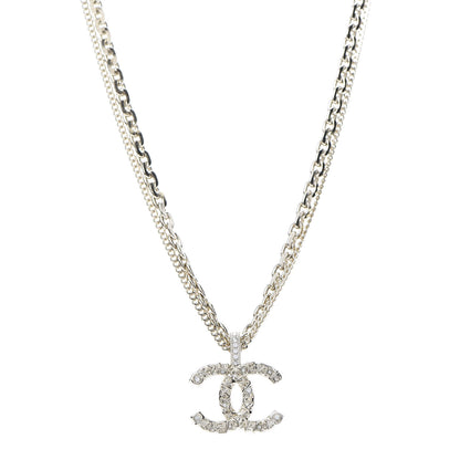 Chanel Crystal CC Multi Strand Chain Necklace Gold 1 of 5