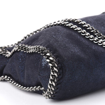 Stella McCartney Metallic Shaggy Deer Small Falabella Tote Navy 7 of 11