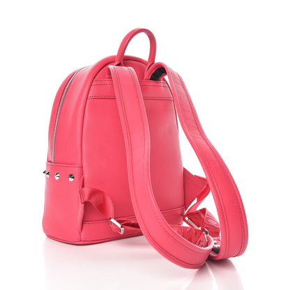 MCM Calfskin Neon Studded Stark Backpack Love Potion 3 of 8
