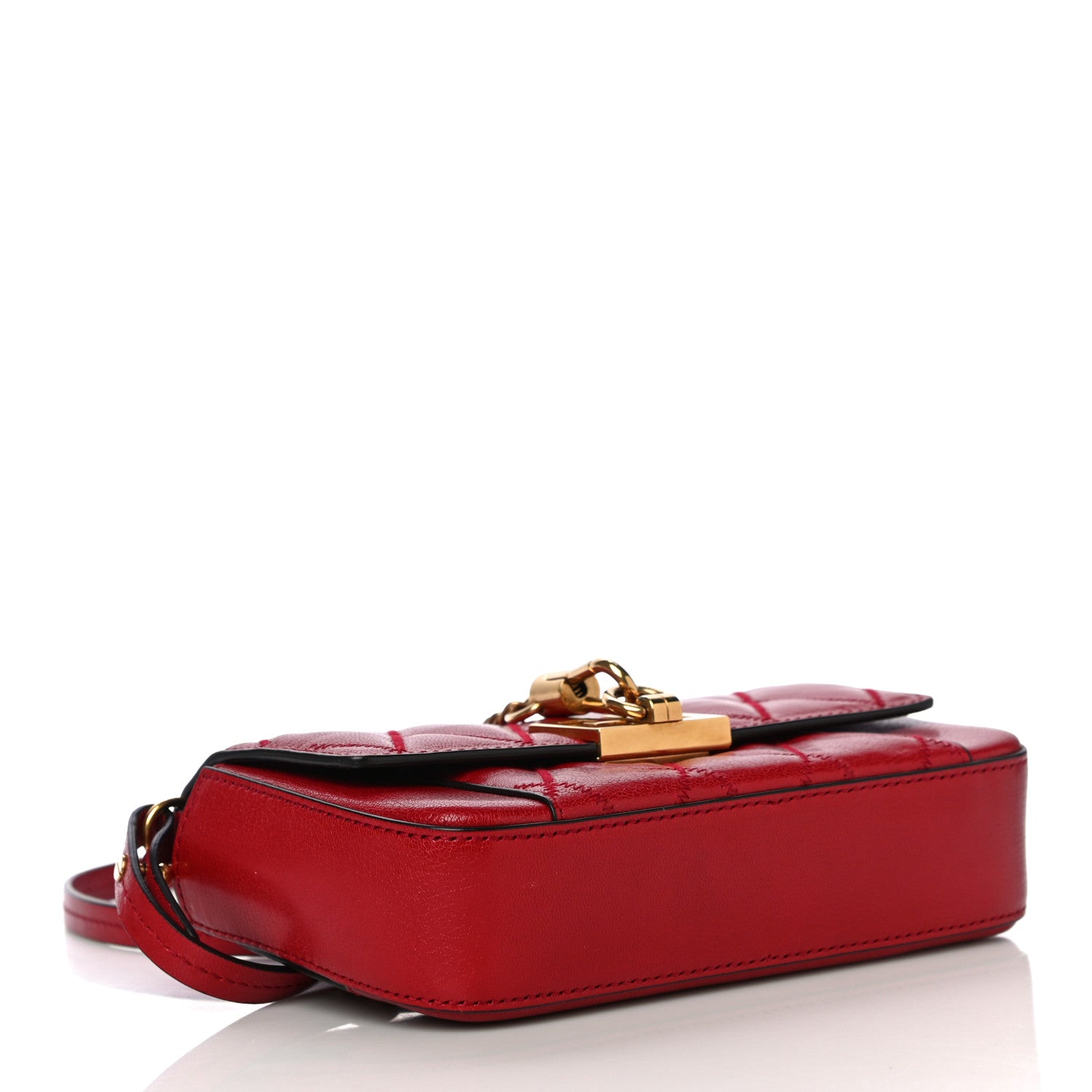 Givenchy Goatskin Quilted GV3 Mini Pocket Convertible Bag Vermillon 4 of 14