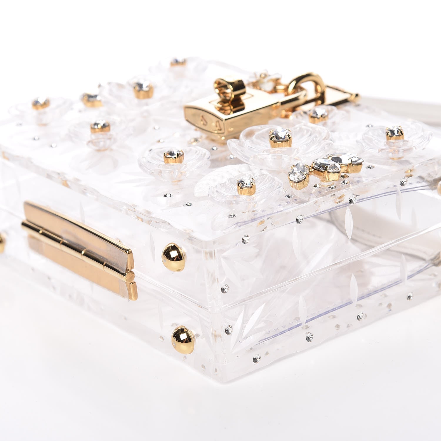 Dolce & Gabbana Plexiglass Bohemia Box Bag White 8 of 10