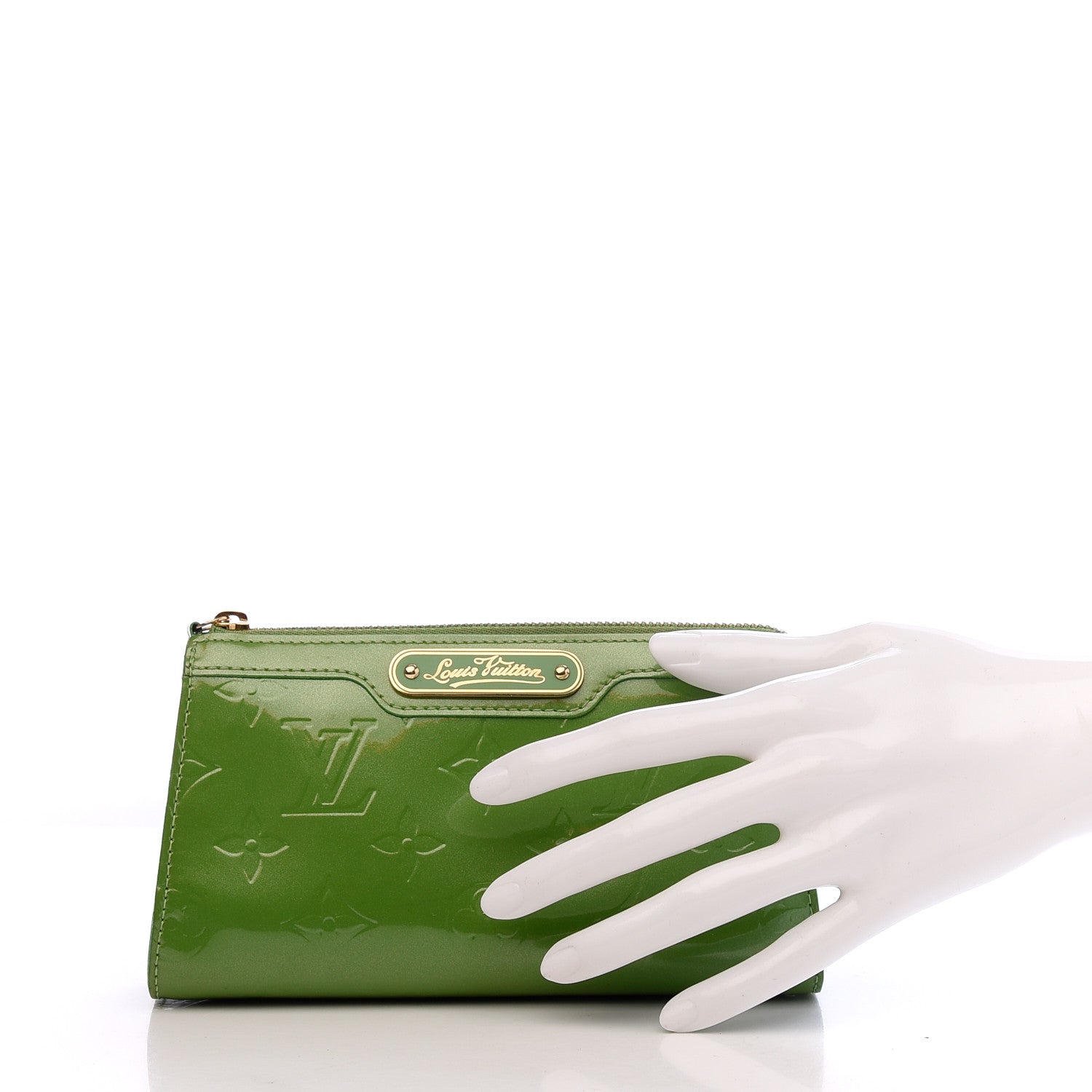Louis Vuitton Vernis Trousse Cosmetic Pouch Vert Tonic 2 of 9