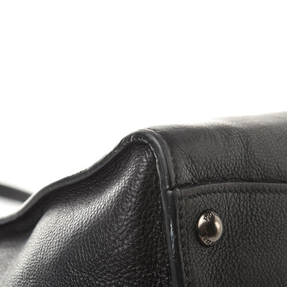 Prada Glace Calf Small Twin Pocket Tote Black 13 of 25