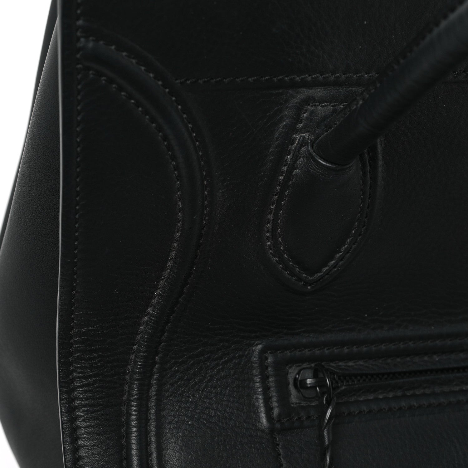 Celine Grained Calfskin Medium Phantom Luggage Black 11 of 11