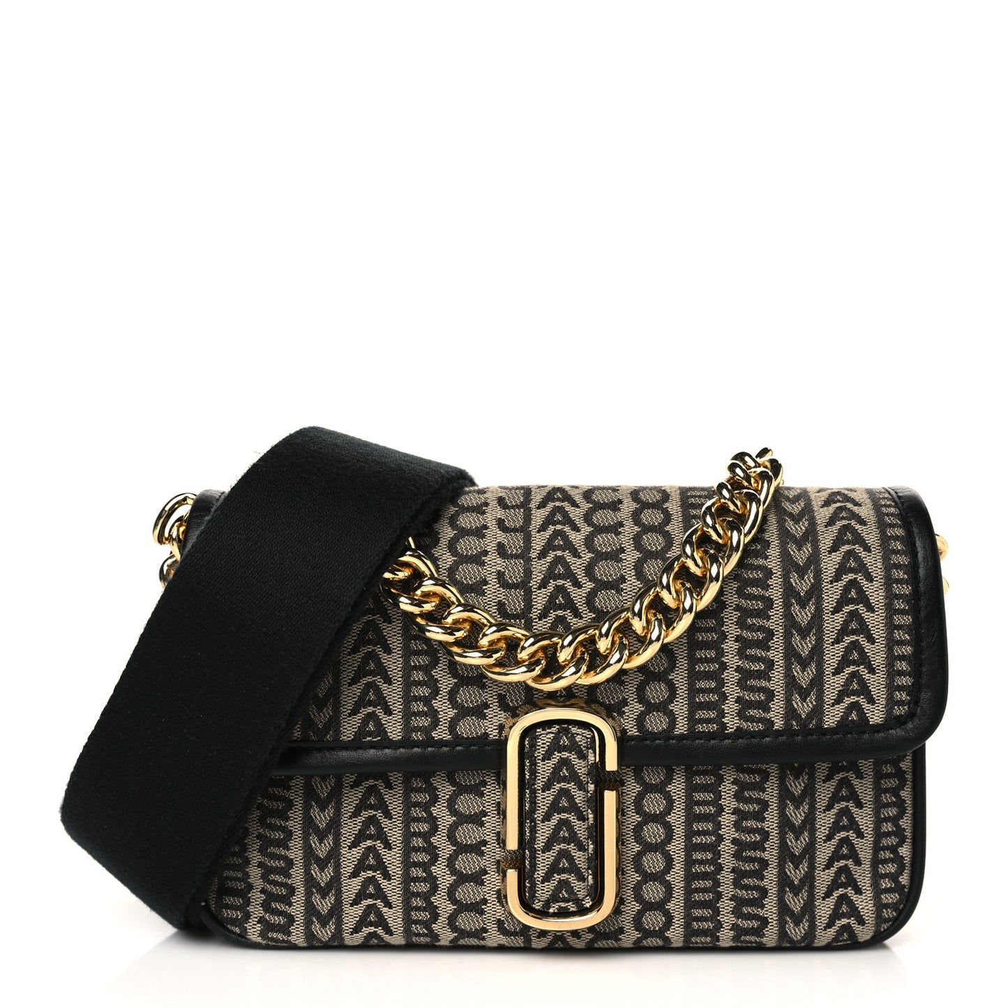 Cotton Jacquard The Monogram J Marc Shoulder Bag Beige Multi