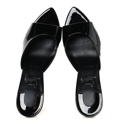 Christian Louboutin Patent Miss Z 100 Mule 41 Lin Black 2 of 10