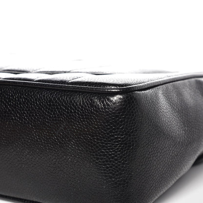 Chanel Caviar Vertical Quilted Jumbo Single Flap Black 11 of 11
