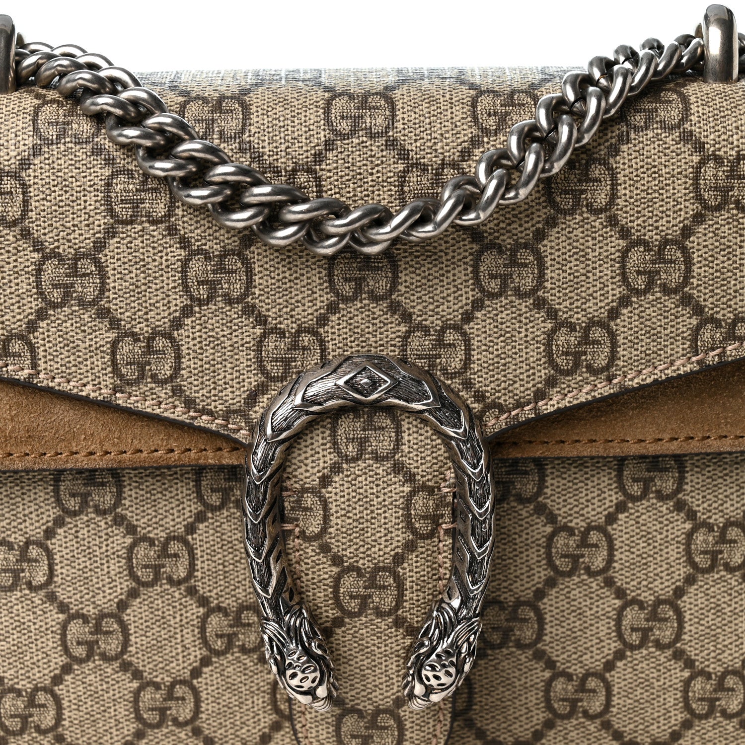 Gucci GG Supreme Monogram Mini Dionysus Shoulder Bag Taupe 8 of 11