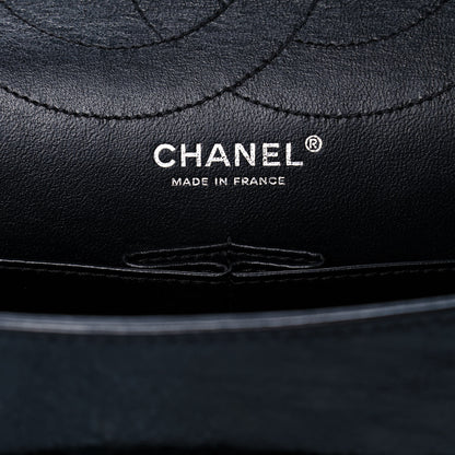 Chanel Metallic Aged Calfskin Quilted 2.55 Reissue 227 Flap Black 6 of 11