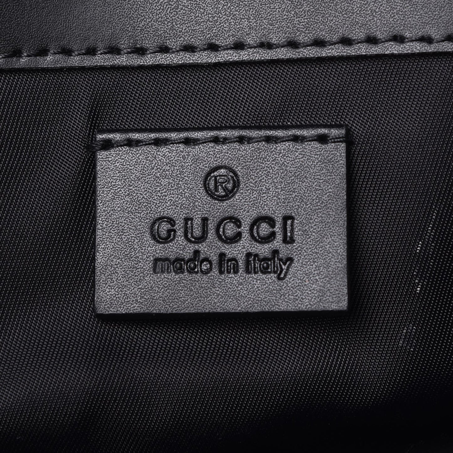GG Supreme Monogram Web Messenger Diaper Bag Black Grey