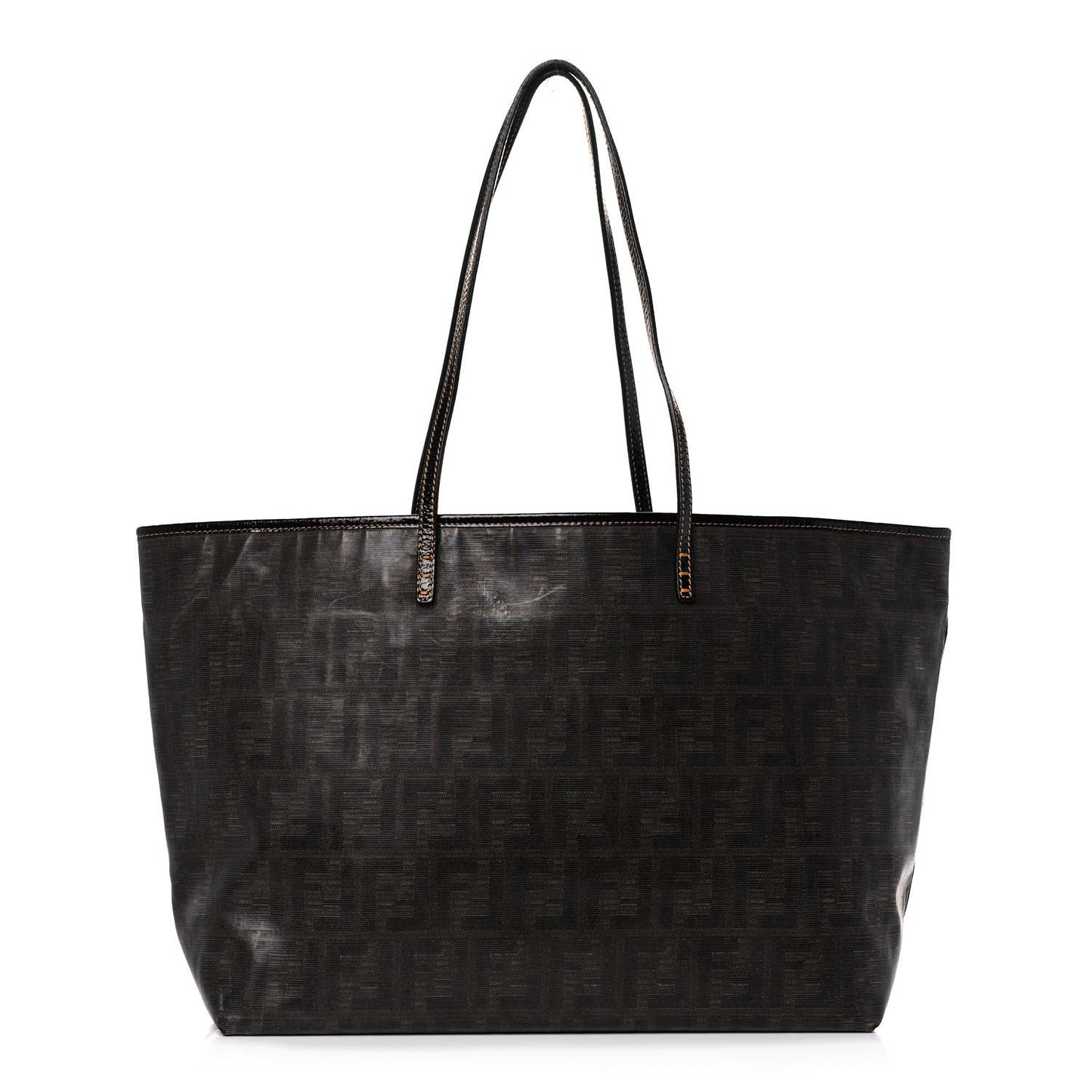 Zucca Spalmati Matrioska Roll Tote Tobacco Black