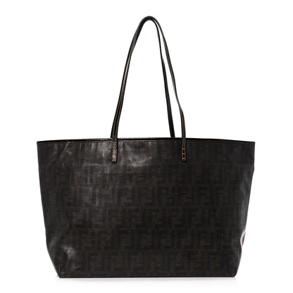 Fendi Zucca Spalmati Matrioska Roll Tote Tobacco Black 1 of 20