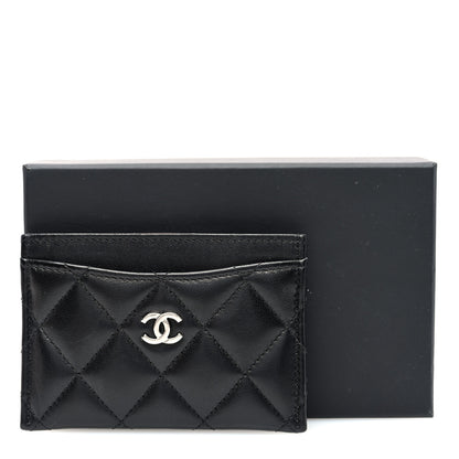 Chanel Lambskin Quilted Card Holder Black 9 of 9