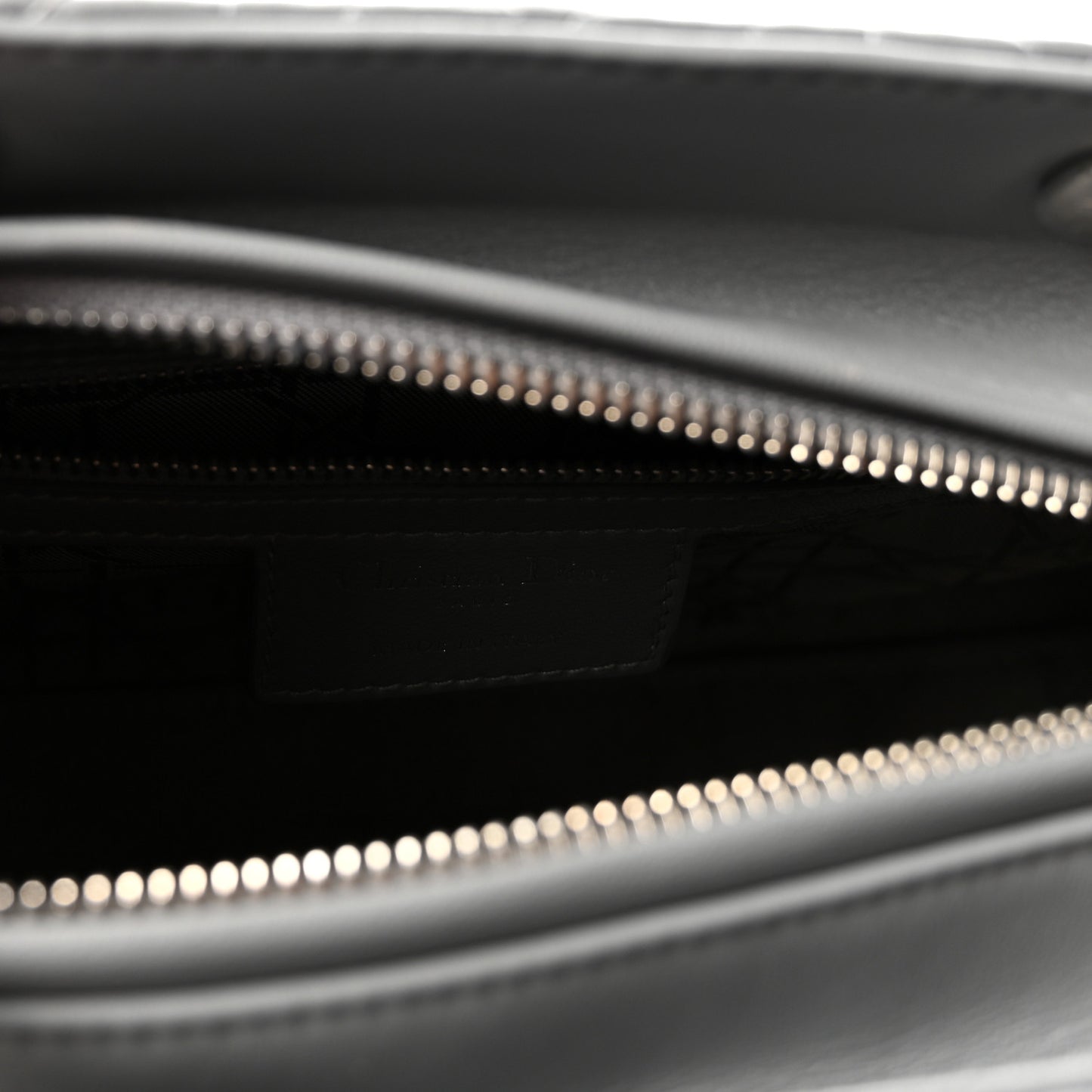 Lambskin Cannage Medium Lady Dior Grey