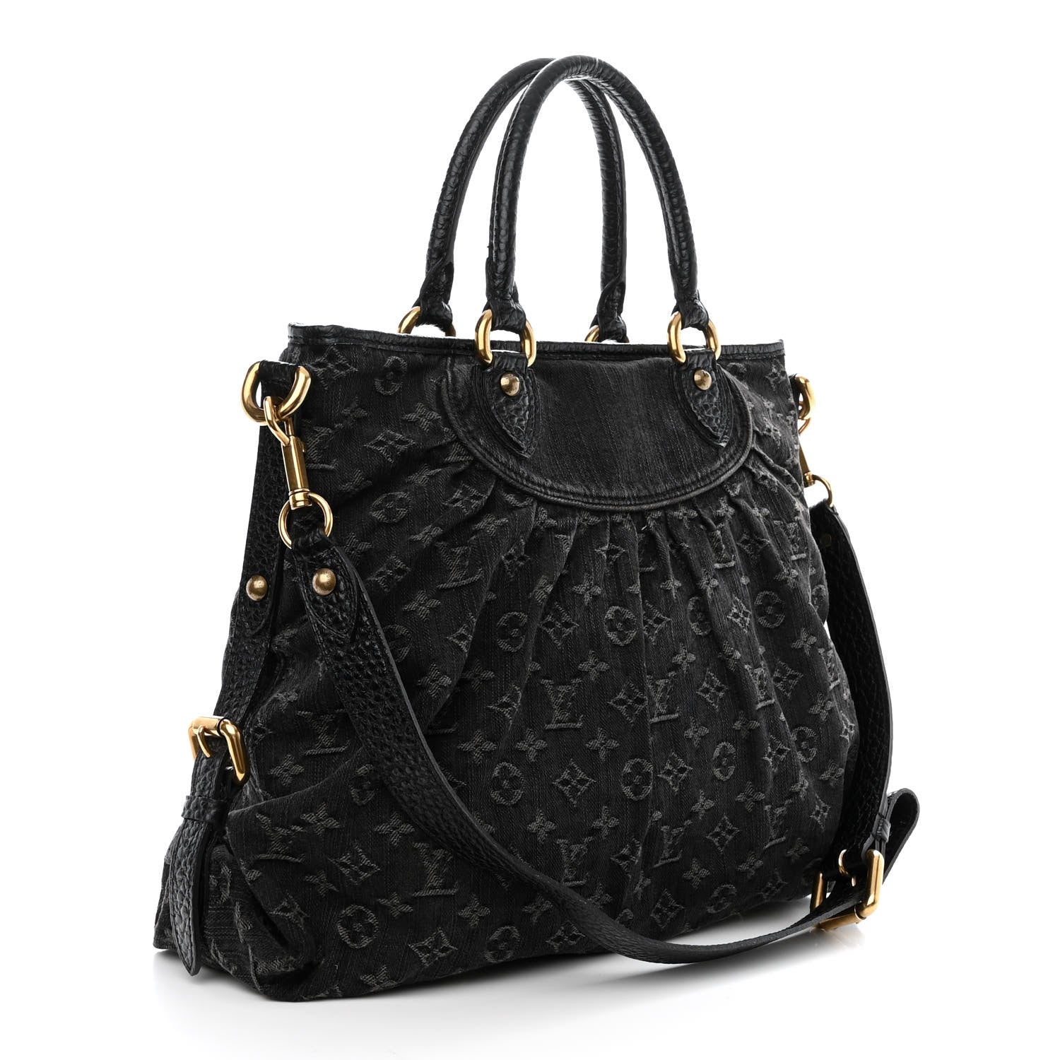 Louis Vuitton Denim Neo Cabby GM Black 3 of 15