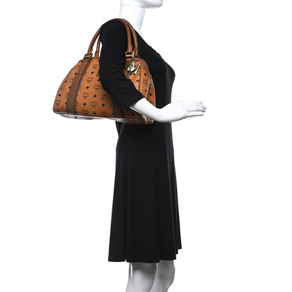 MCM Visetos Satchel Cognac 2 of 20