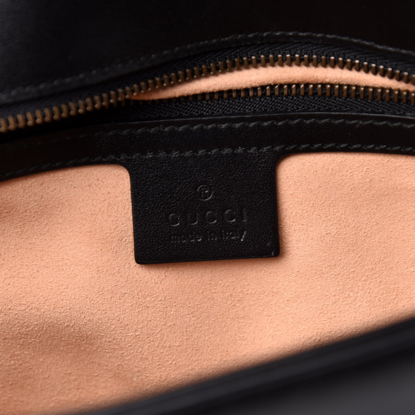 Calfskin Matelasse Small GG Marmont Shoulder Bag Black