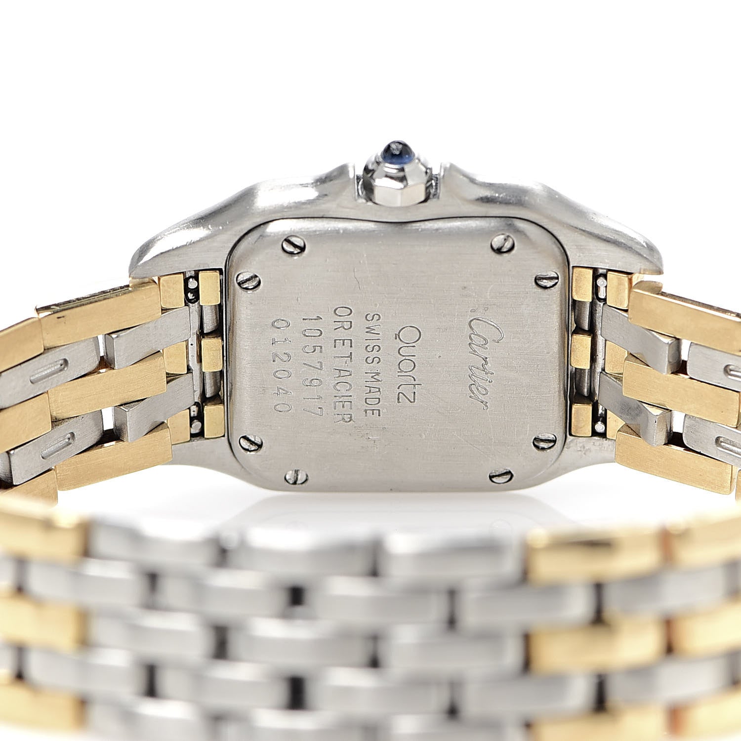 Cartier Stainless Steel 18K Yellow Gold 22mm Panthere Quartz Watch 4 of 5