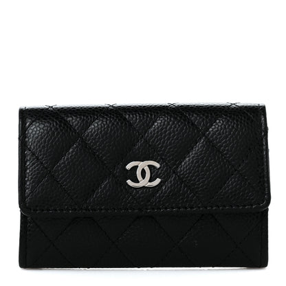 Chanel Caviar Quilted Flap Card Holder Black 1 of 7
