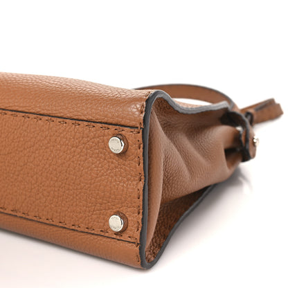Fendi Cuoio Romano Selleria Bi-Color Medium Peekaboo Iconic Satchel Mou Deserto 10 of 11