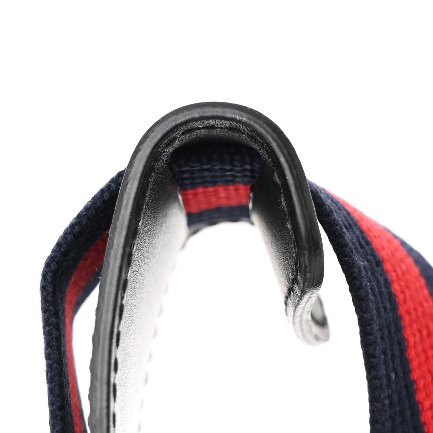 Gucci GG Supreme Monogram Appia Calfskin Web Small Camera Messenger Bag Black Grey Black Grey 13 of 13