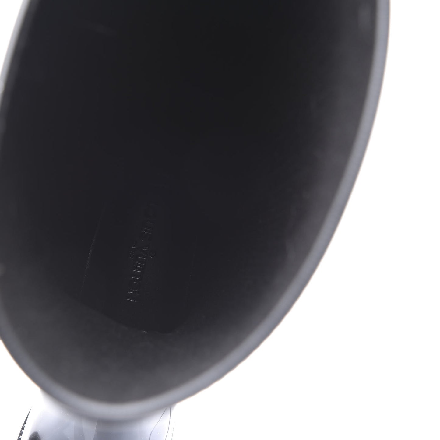 Rubber Embossed Monogram Splash Rain Boots 38 Black