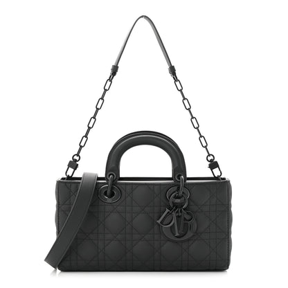 Christian Dior Ultra Matte Calfskin Cannage Medium Lady D-Joy Black 1 of 10