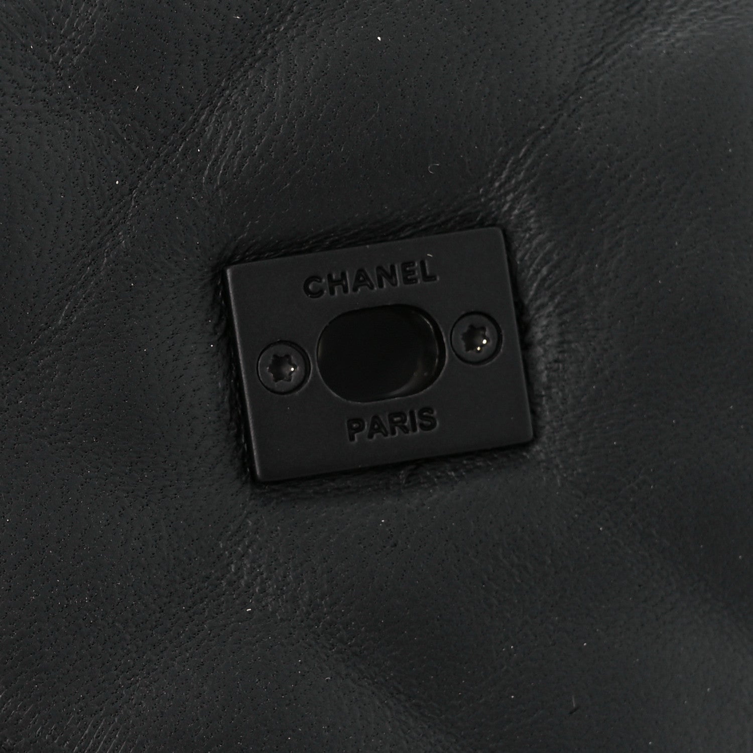 Chanel Crumpled Shiny Lambskin Quilted CC Turnlock Loafers 40 So Black 8 of 9