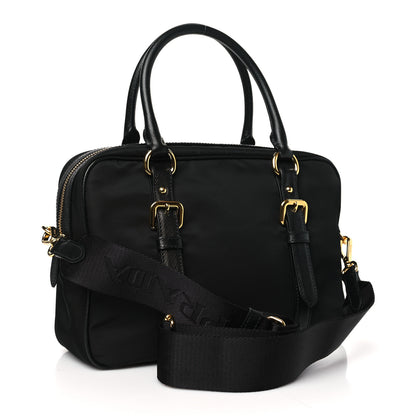Prada Tessuto Nylon Saffiano Bauletto Black 3 of 10