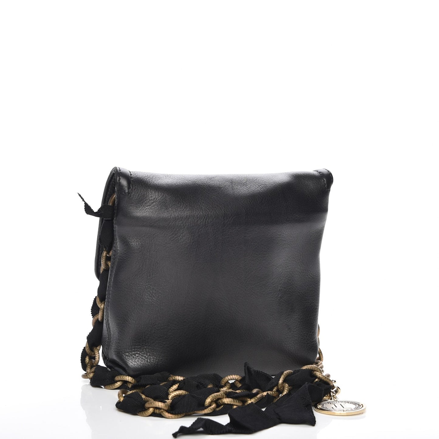Lambskin Happy Mini Pop Crossbody Bag Black