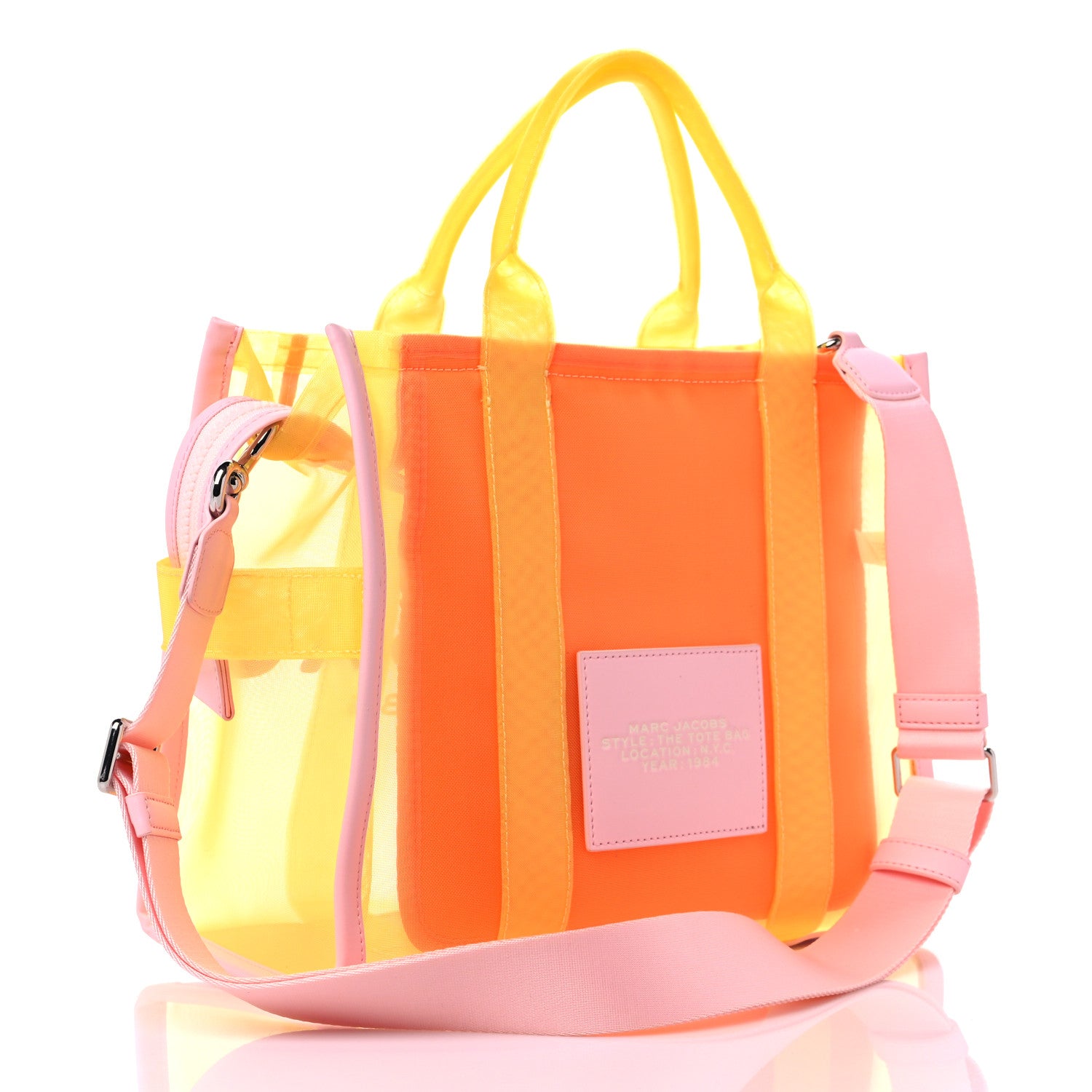 Marc Jacobs Nylon The Mesh Medium Tote Bag Yellow Multicolor 3 of 10