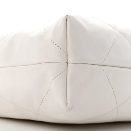 Chanel Shiny Calfskin Quilted Chanel 22 White 10 of 12