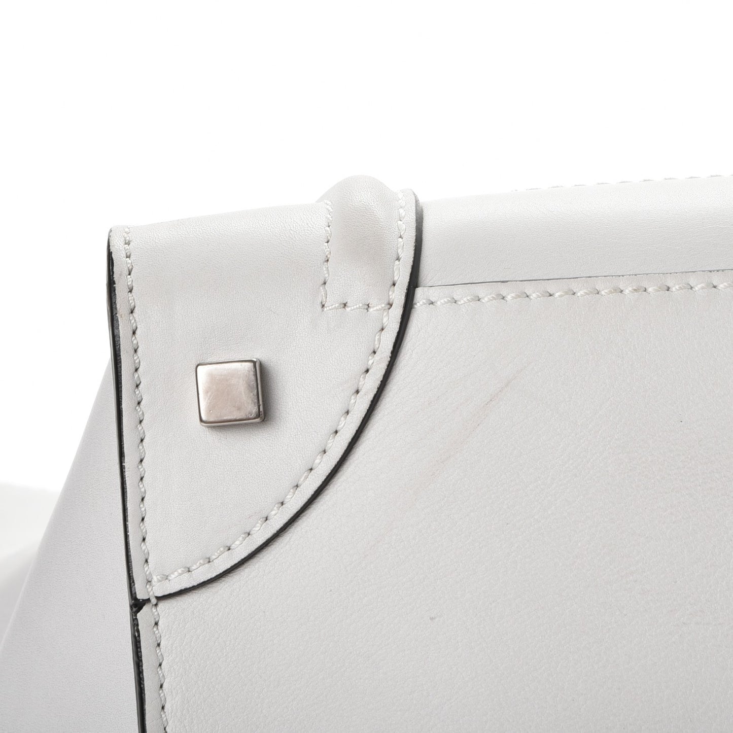 Smooth Calfskin Mini Luggage White