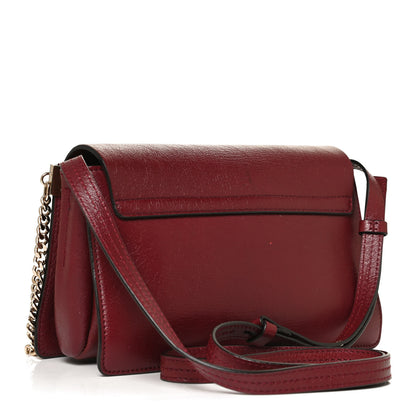 Chloe Goatskin Small Faye Shoulder Bag Sienna Red 3 of 14