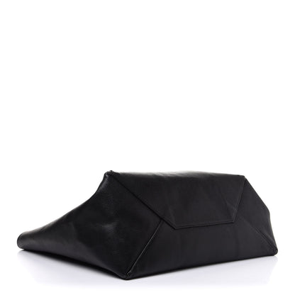 Celine Smooth Lambskin Horizontal Zipper Gusset Cabas Black 4 of 17