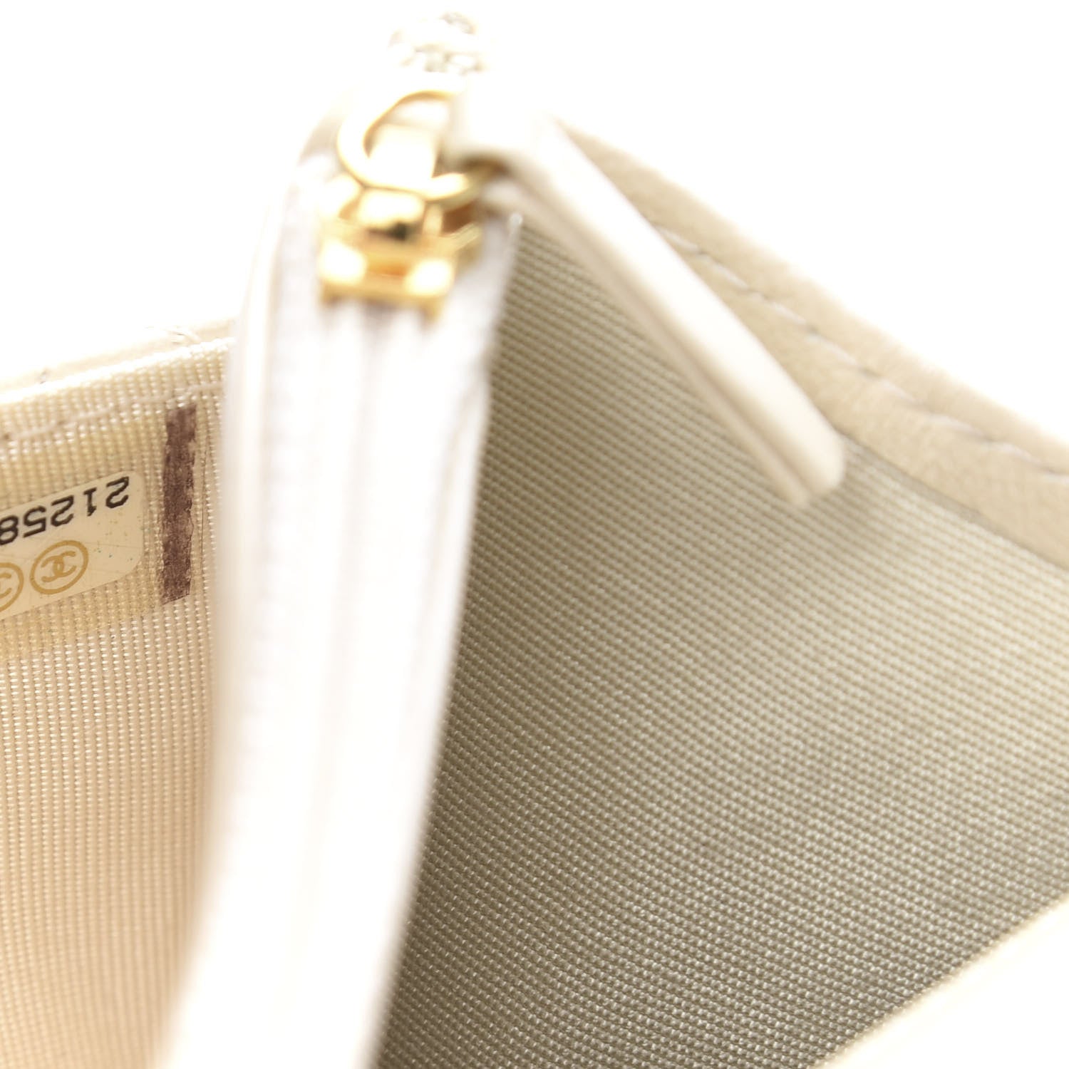Chanel Pearly Lambskin Quilted Wallet On Chain WOC Light Beige 8 of 11
