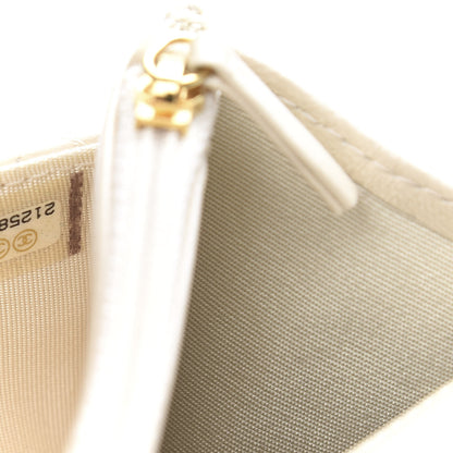 Chanel Pearly Lambskin Quilted Wallet On Chain WOC Light Beige 8 of 11