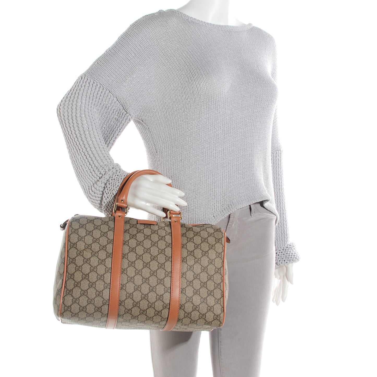 GG Plus Monogram Medium Joy Boston Pink