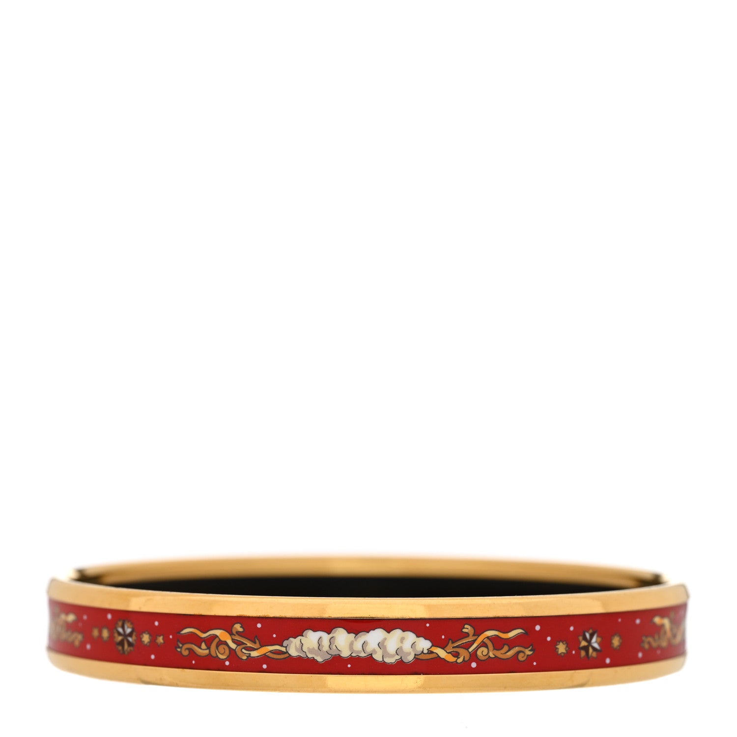 Hermes Enamel Printed Narrow Celestial Mythology Bracelet 62 3 of 5