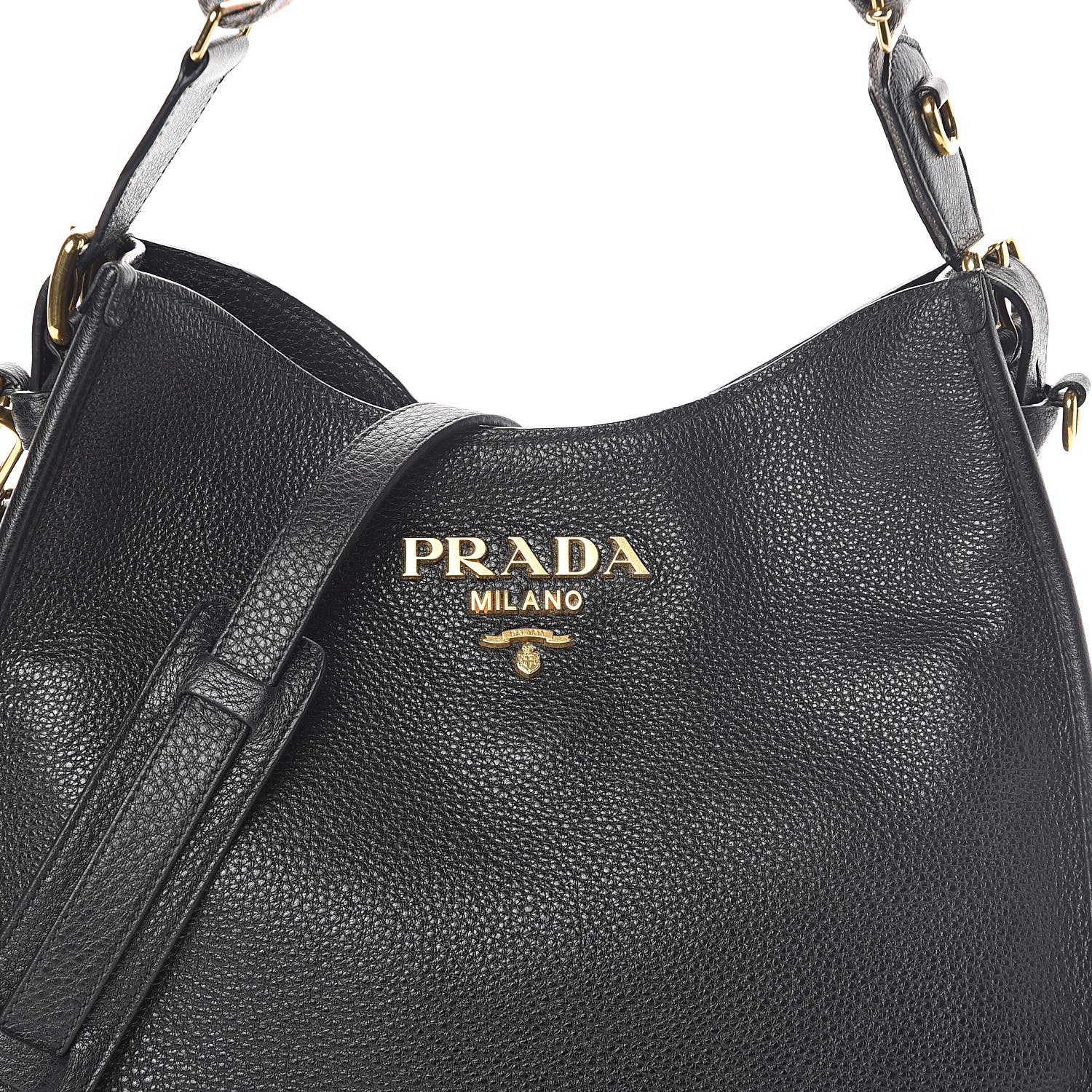 Prada Vitello Daino Hobo Black 8 of 10
