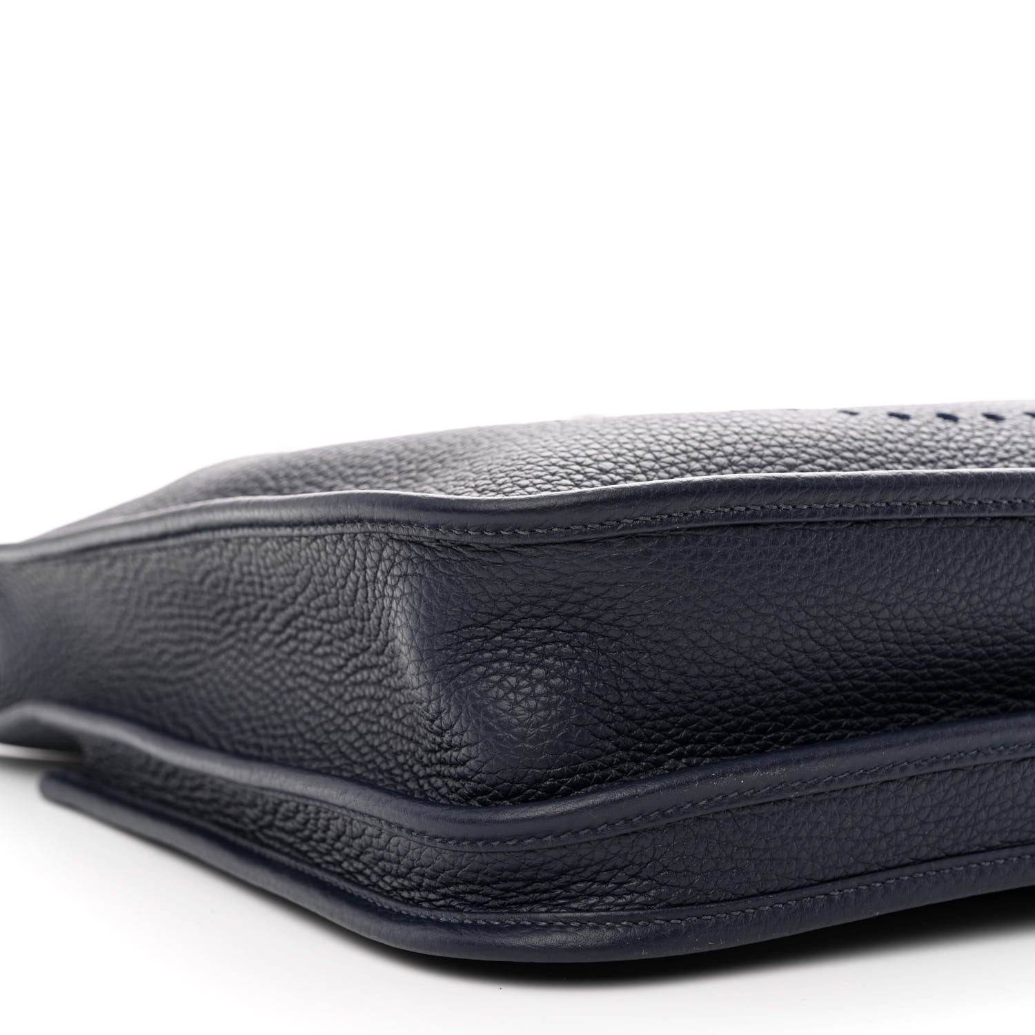 Hermes Taurillon Clemence Quadrille Evelyne III PM Bleu Nuit Bleu Saphir Anemone Capucine 9 of 10